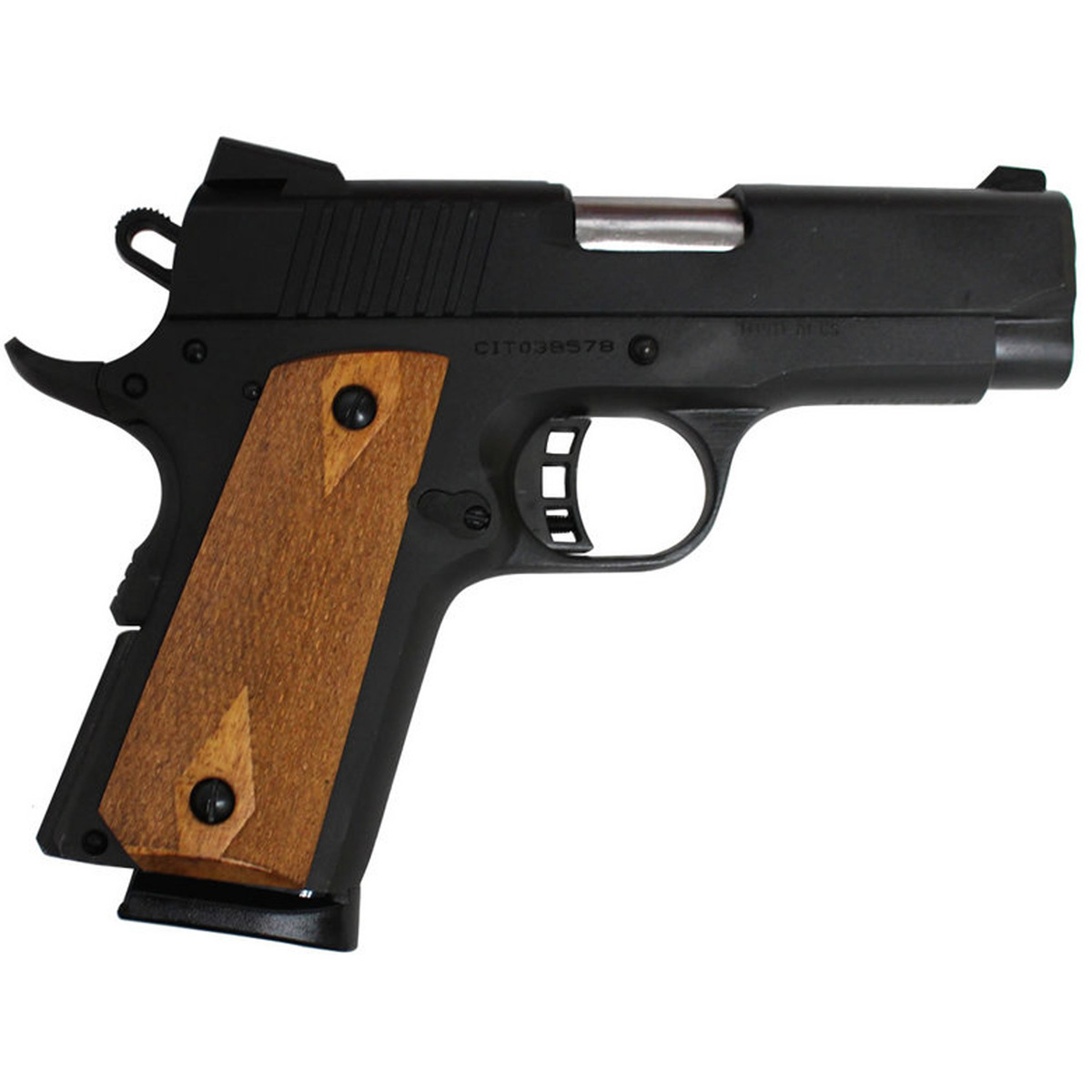 Citadel 1911 45 Auto (ACP) 3.5in Matte Black Pistol - 7+1 Rounds - Black Citadel 1911 45 Auto (ACP) 3.5in Matte Black Pistol - 7+1 Rounds - Black