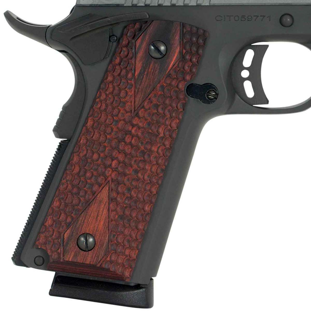 Citadel 1911 A1 Madagascar Damascus Wood Grip 45 Auto (ACP) 5in Cerakote Pistol - 8+1 Rounds Citadel 1911 A1 Madagascar Damascus Wood Grip 45 Auto (ACP) 5in Cerakote Pistol - 8+1 Rounds