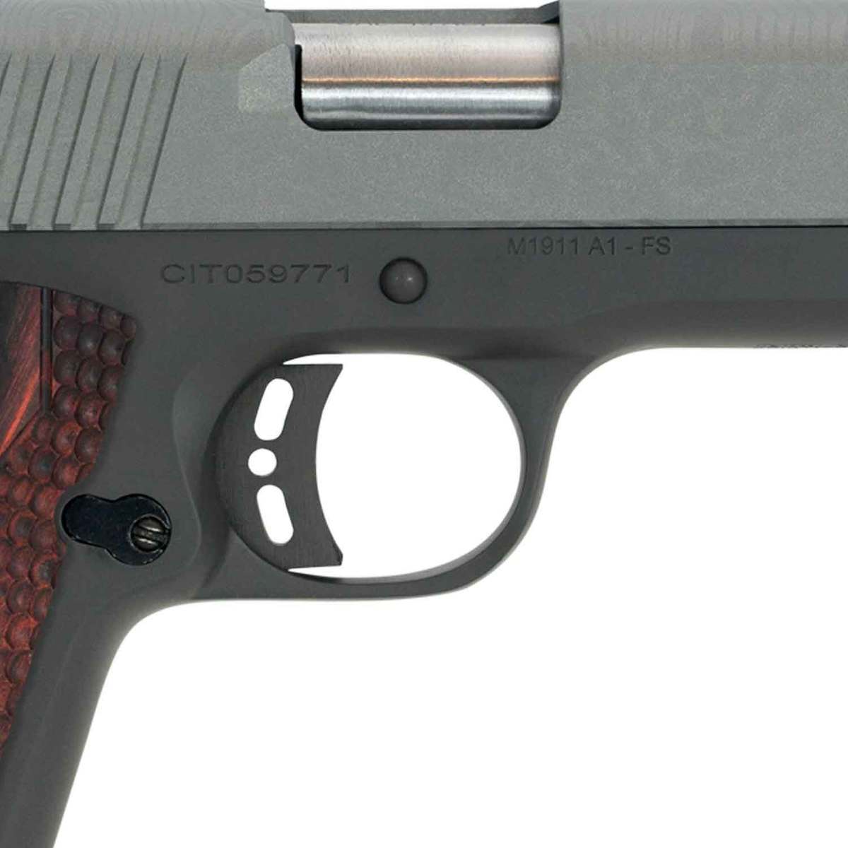 Citadel 1911 A1 Madagascar Damascus Wood Grip 9mm Luger 5in Cerakote Pistol - 8+1 Rounds Citadel 1911 A1 Madagascar Damascus Wood Grip 9mm Luger 5in Cerakote Pistol - 8+1 Rounds