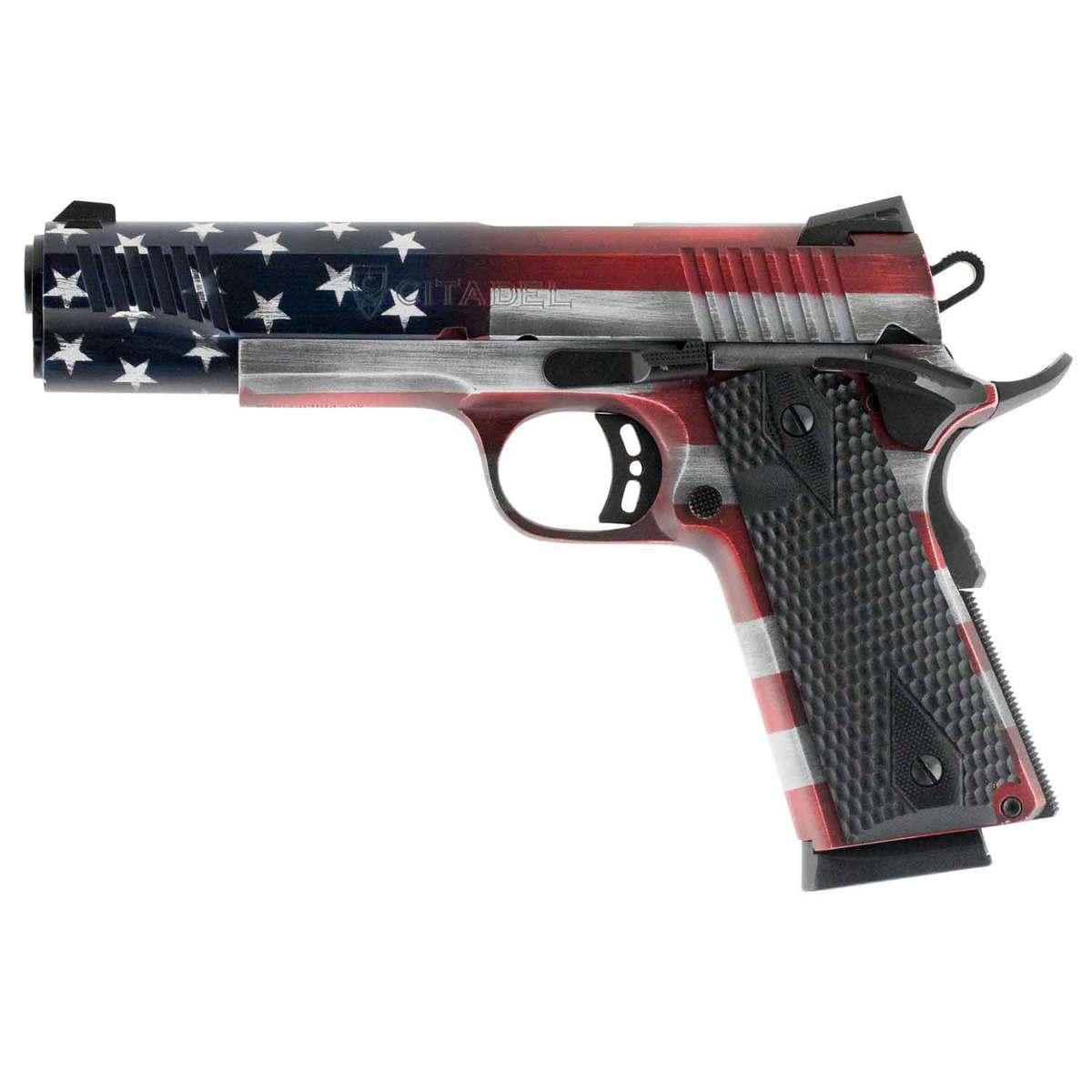 Citadel 1911-AI USA 45 Auto (ACP) 5in American Flag Cerakote Pistol - 8+1 Rounds - Camo Citadel 1911-AI USA 45 Auto (ACP) 5in American Flag Cerakote Pistol - 8+1 Rounds - Camo