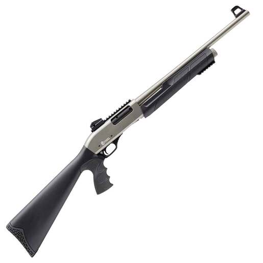 Citadel CDA Force 12 Gauge 3in Silver Marinecote Pump Action Shotgun – 20in – Black