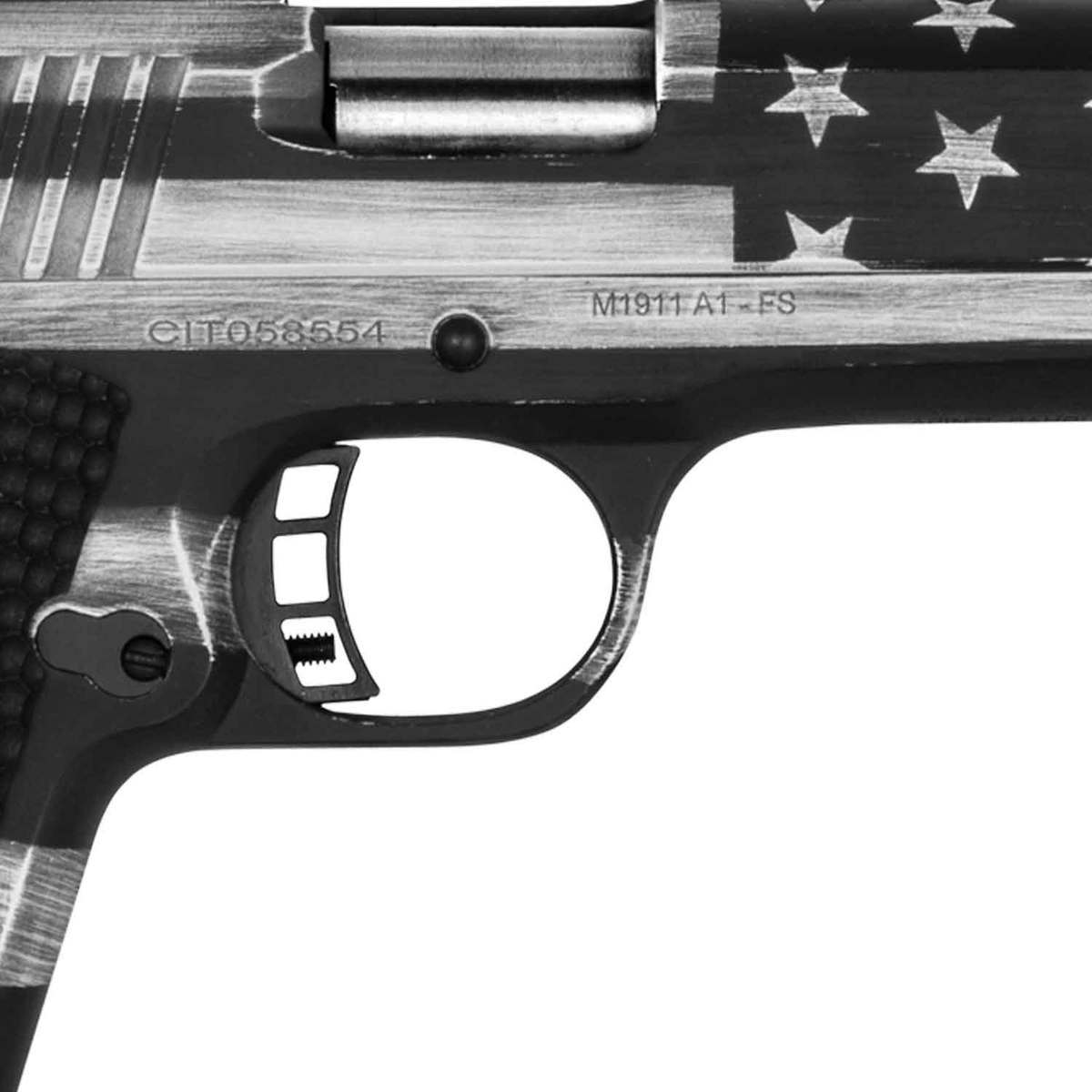 Citadel M-1911 American Flag 9mm Luger 5in Black/Battleworn Gray Pistol - 10+1 Rounds Citadel M-1911 American Flag 9mm Luger 5in Black/Battleworn Gray Pistol - 10+1 Rounds
