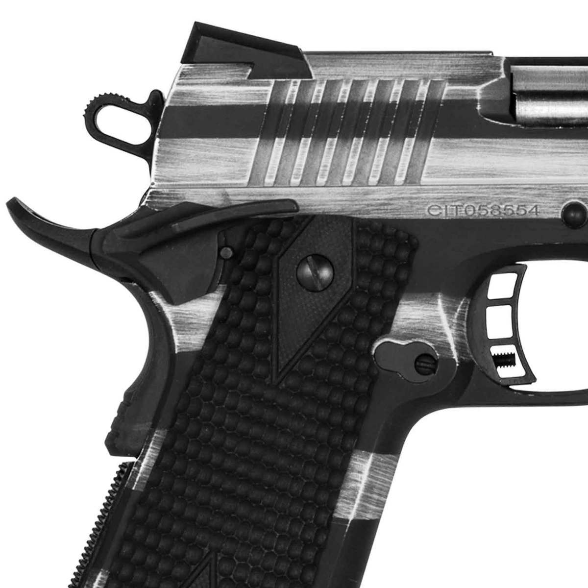 Citadel M-1911 American Flag 9mm Luger 5in Black/Battleworn Gray Pistol - 10+1 Rounds Citadel M-1911 American Flag 9mm Luger 5in Black/Battleworn Gray Pistol - 10+1 Rounds