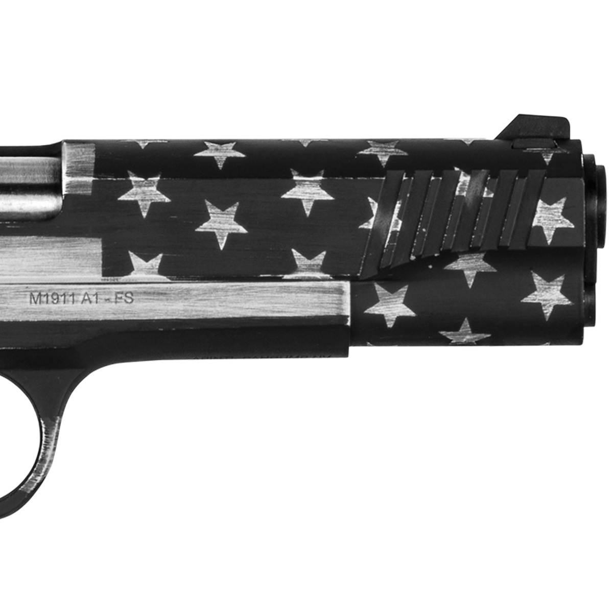 Citadel M-1911 American Flag 9mm Luger 5in Black/Battleworn Gray Pistol - 10+1 Rounds Citadel M-1911 American Flag 9mm Luger 5in Black/Battleworn Gray Pistol - 10+1 Rounds