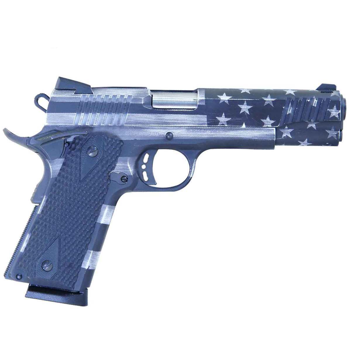 Citadel M-1911 American Flag Ammo Can Combo 45 Auto (ACP) 5in Battleworn Gray Pistol - 8+1 Rounds Citadel M-1911 American Flag Ammo Can Combo 45 Auto (ACP) 5in Battleworn Gray Pistol - 8+1 Rounds