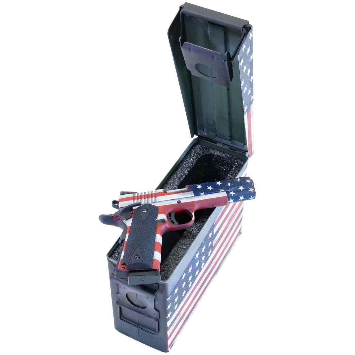 Citadel M-1911 With Ammo Can 45 Auto (ACP) 5in Red/White/Blue Pistol - 8+1 Rounds Citadel M-1911 With Ammo Can 45 Auto (ACP) 5in Red/White/Blue Pistol - 8+1 Rounds