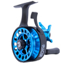 Clam Gravity Elite Hybrid Ice Fishing Reel - Left Retrieve - Blue/Black