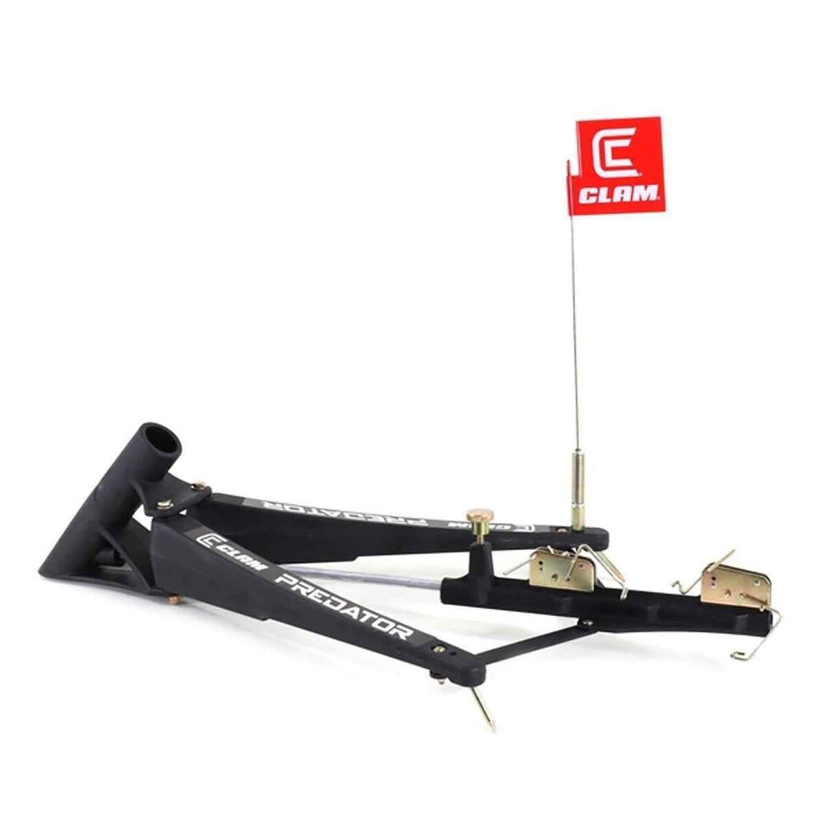 Clam Predator Ice Fishing Tip-Up - Black, Adjustable - Black Clam Predator Ice Fishing Tip-Up - Black, Adjustable - Black