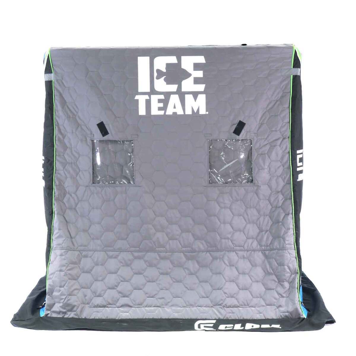 Clam Voyager XT Thermal Flip Ice Fishing Shelter Ice Team Sportsman