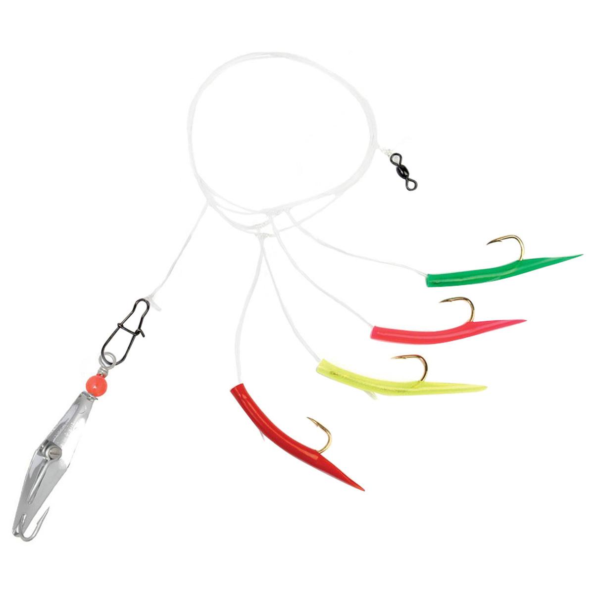Clarkspoon Mackerel Tree Rig w/Spoon Saltwater Rig - Silver, 2-1/2in ...