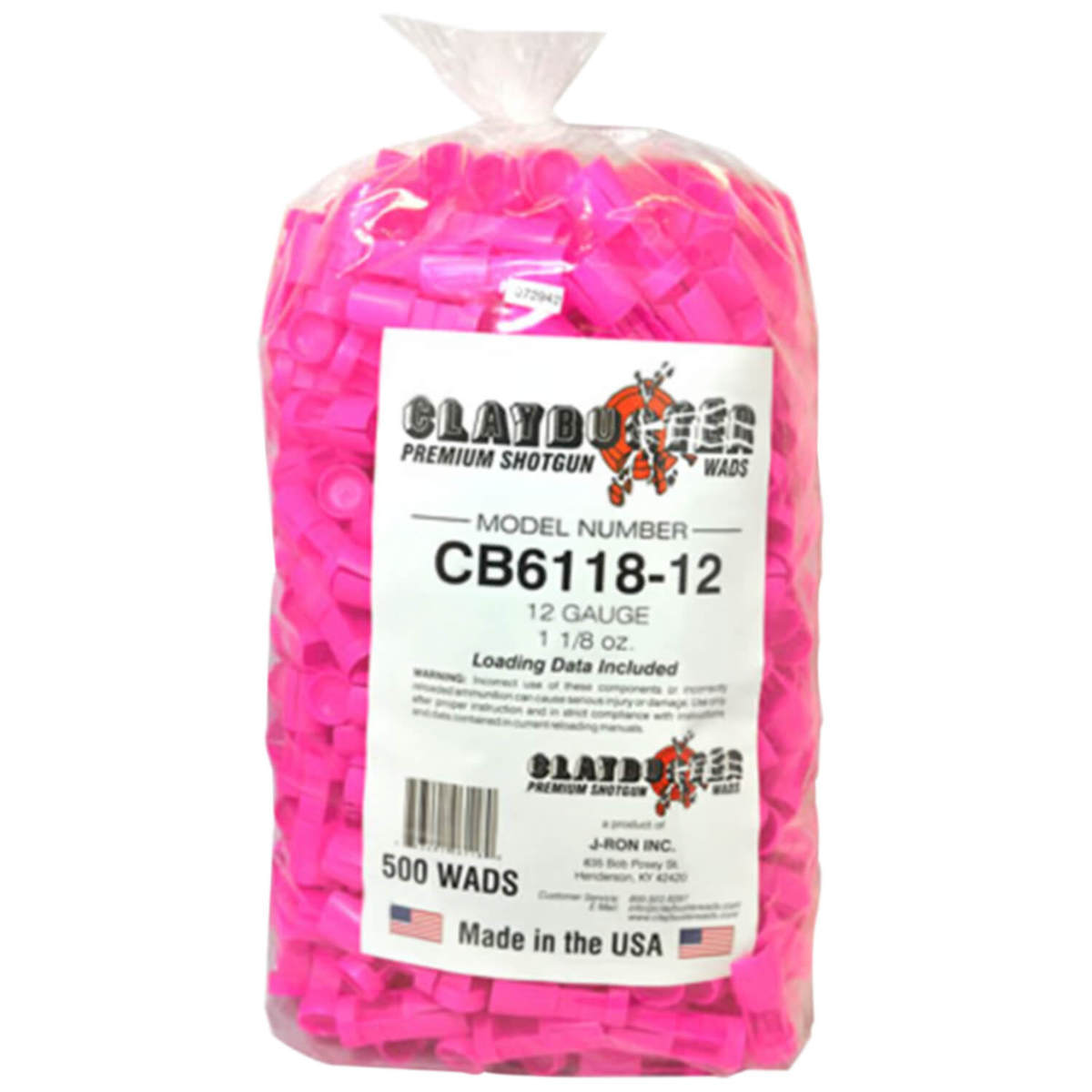 Claybuster 12 Gauge 1-1/8oz Wads - 500 Count Claybuster 12 Gauge 1-1/8oz Wads - 500 Count