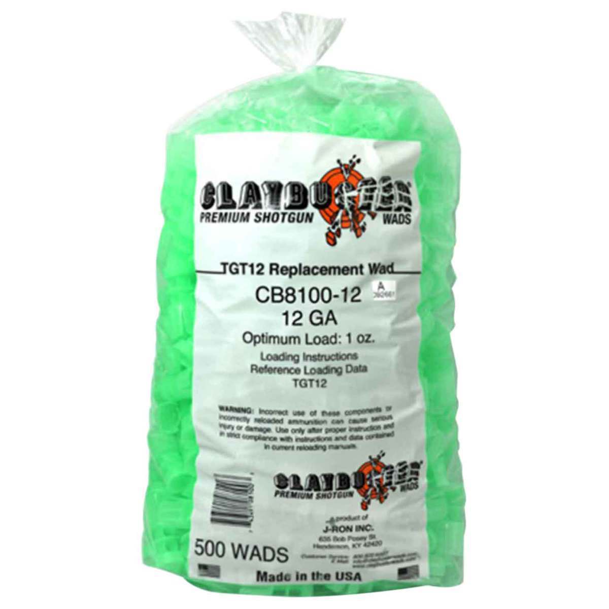 Shell Wad Claybuster 12ga Shotshell Wads - Green, 1oz, 500pk | Sportsman's Warehouse
