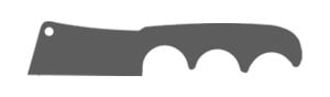 Cleaver knife blade shape