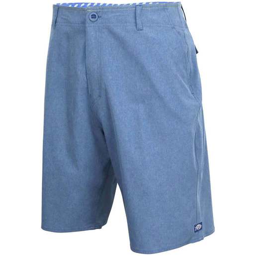 AFTCO Men’s Cloudburst Active Fit Fishing Shorts – Space Blue Heather 32