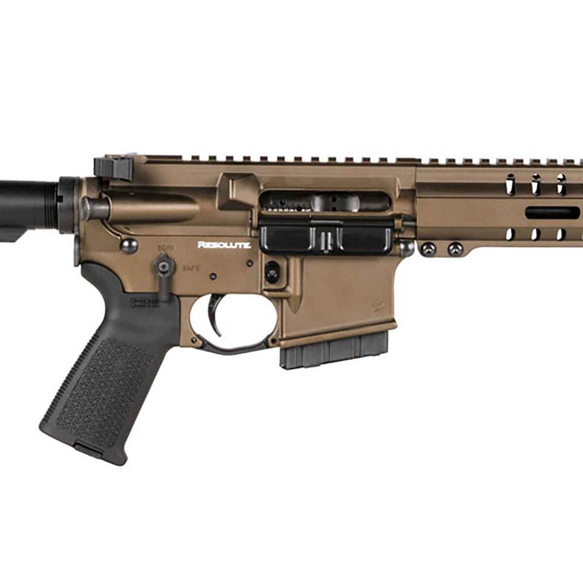 CMMG Resolute 300 350 Legend 16.1in Midnight Bronze Cerakote Semi Automatic Modern Sporting Rifle - 10+1 Rounds - Tan CMMG Resolute 300 350 Legend 16.1in Midnight Bronze Cerakote Semi Automatic Modern Sporting Rifle - 10+1 Rounds - Tan