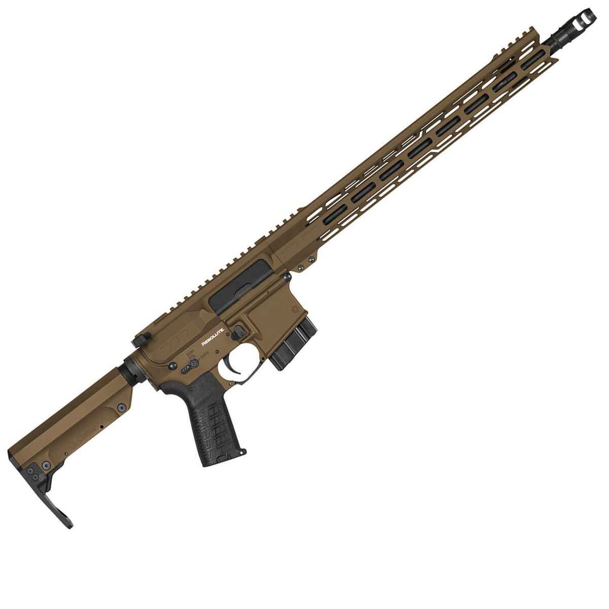CMMG Resolute 6mm ARC 16.1in Midnight Bronze Cerakote Semi Automatic Modern Sporting Rifle - 10+1 Rounds - Tan CMMG Resolute 6mm ARC 16.1in Midnight Bronze Cerakote Semi Automatic Modern Sporting Rifle - 10+1 Rounds - Tan