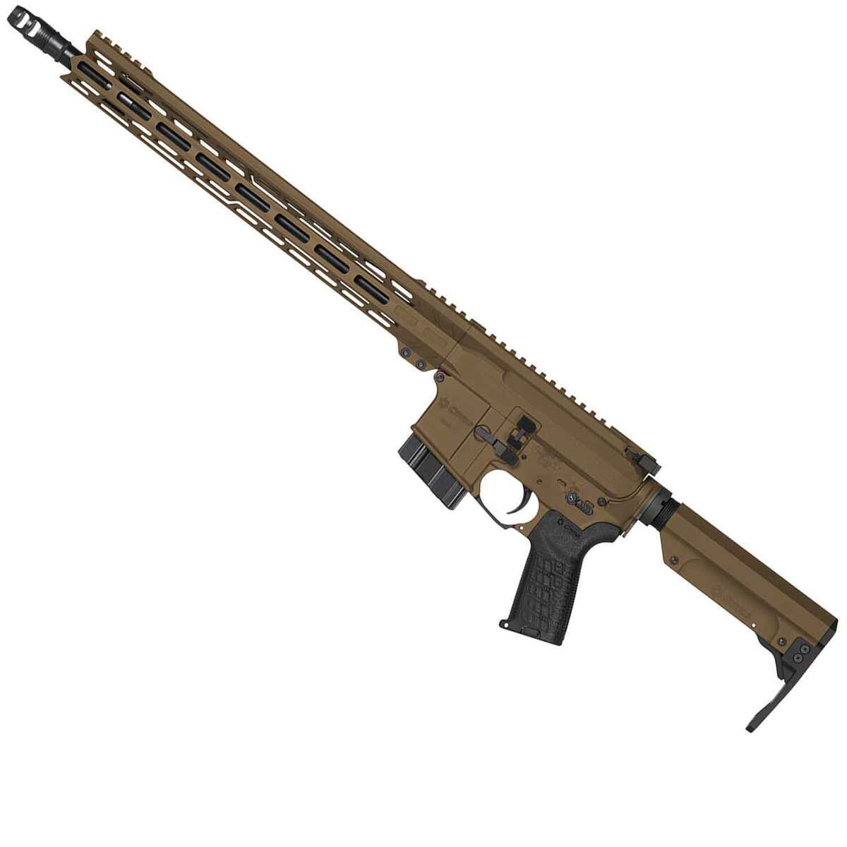 CMMG Resolute 6mm ARC 16.1in Midnight Bronze Cerakote Semi Automatic Modern Sporting Rifle - 10+1 Rounds - Tan CMMG Resolute 6mm ARC 16.1in Midnight Bronze Cerakote Semi Automatic Modern Sporting Rifle - 10+1 Rounds - Tan