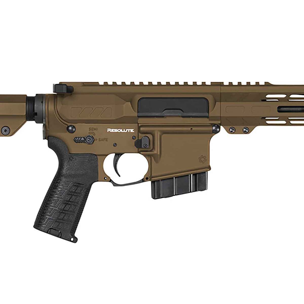 CMMG Resolute 6mm ARC 16.1in Midnight Bronze Cerakote Semi Automatic Modern Sporting Rifle - 10+1 Rounds - Tan CMMG Resolute 6mm ARC 16.1in Midnight Bronze Cerakote Semi Automatic Modern Sporting Rifle - 10+1 Rounds - Tan