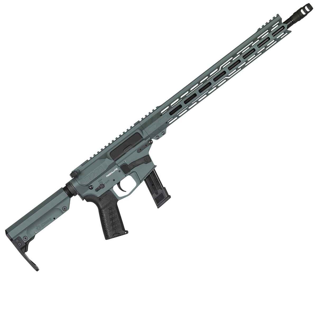 CMMG Resolute 9mm Luger 16.1in Charcoal Green Cerakote Semi Automatic Modern Sporting Rifle - 21+1 Rounds - Green CMMG Resolute 9mm Luger 16.1in Charcoal Green Cerakote Semi Automatic Modern Sporting Rifle - 21+1 Rounds - Green