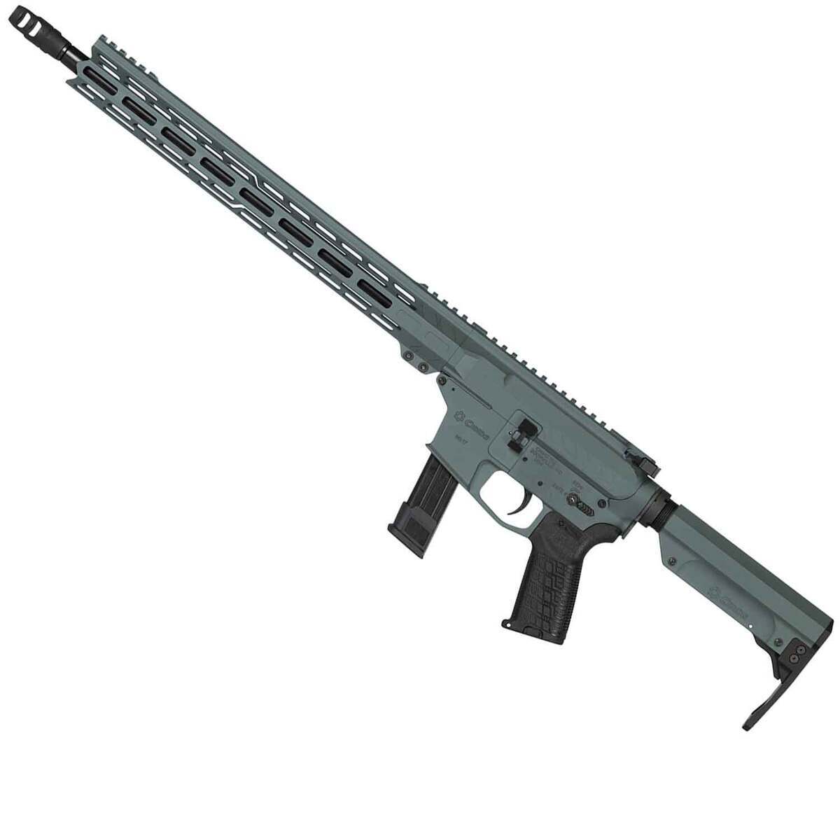 CMMG Resolute 9mm Luger 16.1in Charcoal Green Cerakote Semi Automatic Modern Sporting Rifle - 21+1 Rounds - Green CMMG Resolute 9mm Luger 16.1in Charcoal Green Cerakote Semi Automatic Modern Sporting Rifle - 21+1 Rounds - Green