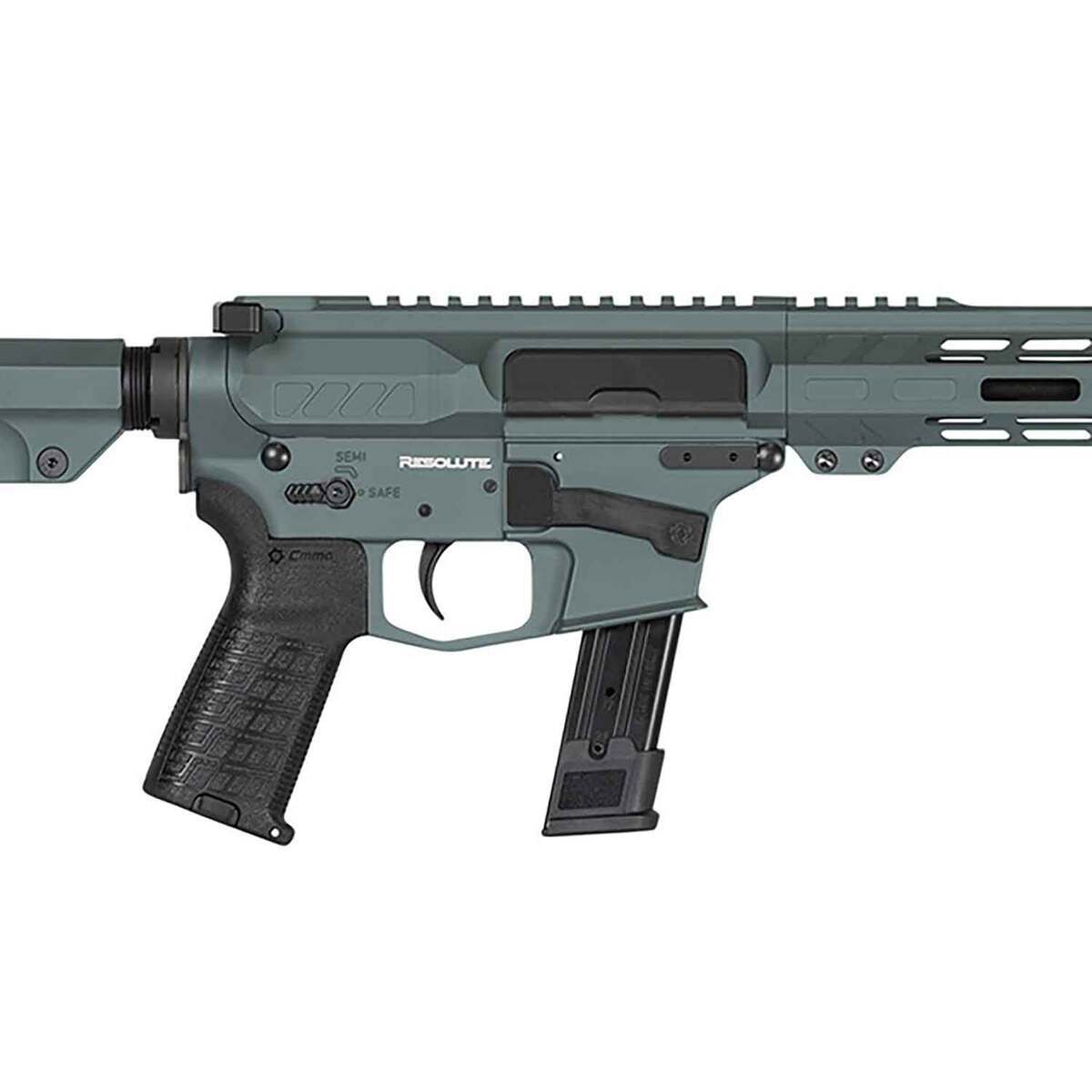 CMMG Resolute 9mm Luger 16.1in Charcoal Green Cerakote Semi Automatic Modern Sporting Rifle - 21+1 Rounds - Green CMMG Resolute 9mm Luger 16.1in Charcoal Green Cerakote Semi Automatic Modern Sporting Rifle - 21+1 Rounds - Green