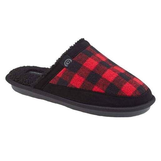 Cobian Men's Log Cabins Mule Slippers - Red Check 12 - Cobian