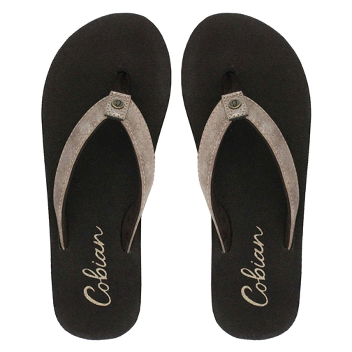 Cobian Women's Cancun Nuve Flip Flops - Bronze - Size 7 - Bronze 7 Cobian Women's Cancun Nuve Flip Flops - Bronze - Size 7 - Bronze 7