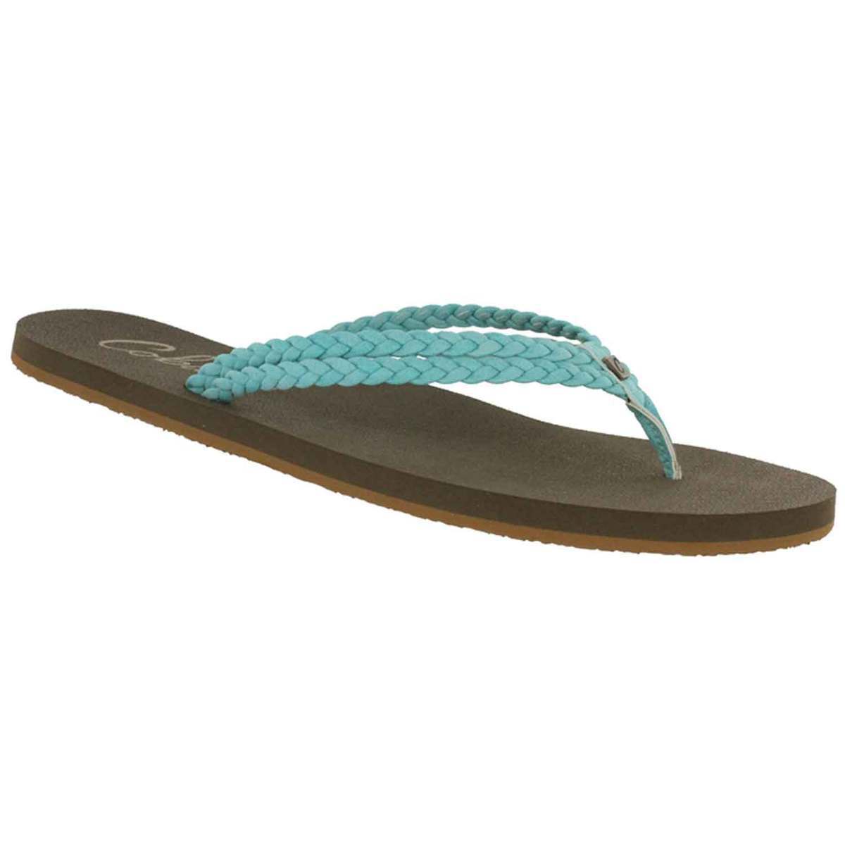 Cobian Women's Leucadia Flip Flops - Turquoise - Size 7 - Turquoise 7 Cobian Women's Leucadia Flip Flops - Turquoise - Size 7 - Turquoise 7