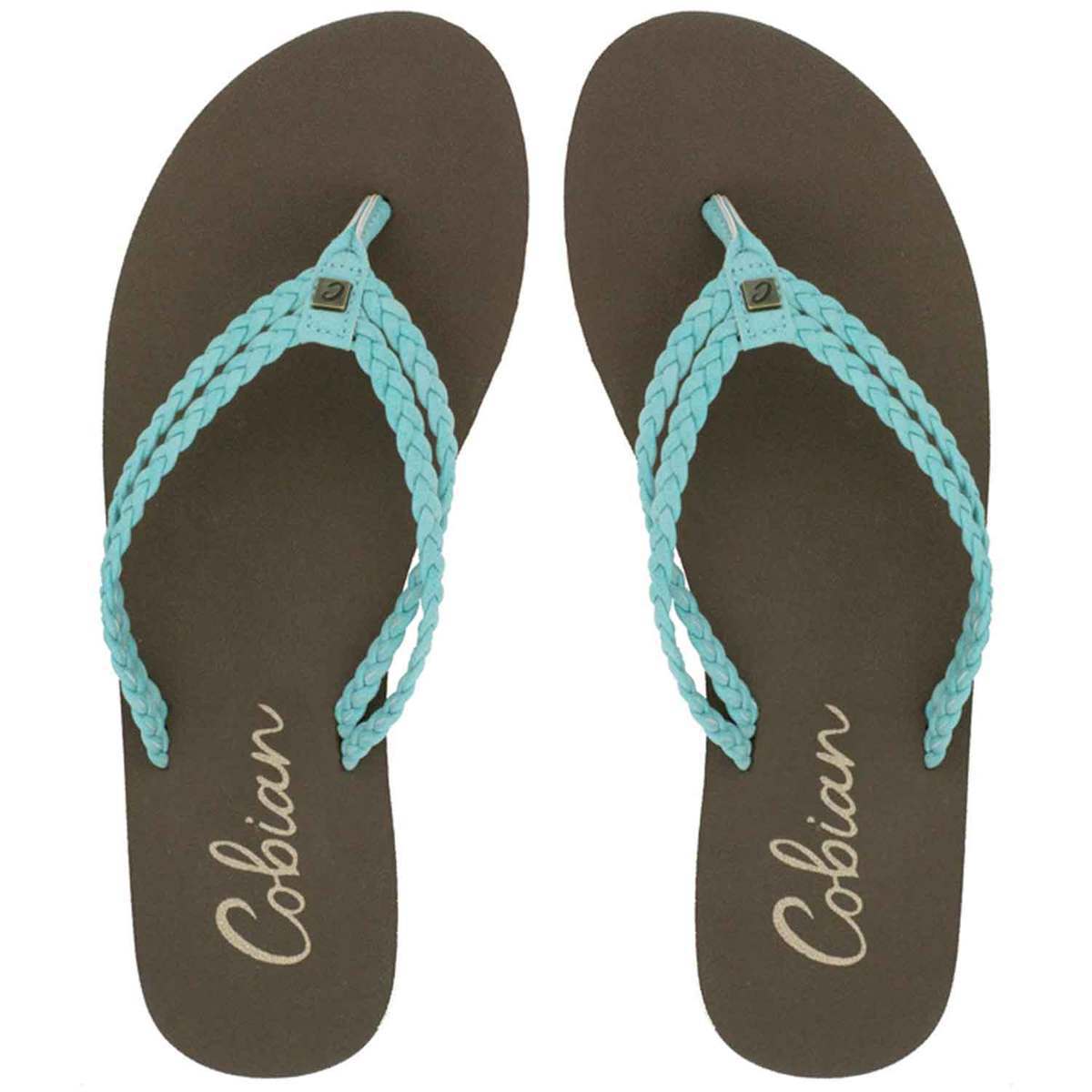 Cobian Women's Leucadia Flip Flops - Turquoise - Size 7 - Turquoise 7 Cobian Women's Leucadia Flip Flops - Turquoise - Size 7 - Turquoise 7