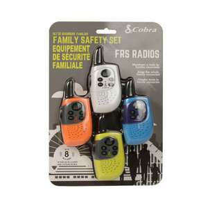 Cobra 4 Pack FRS Radios Family Safety Set