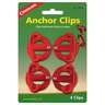 Coghlan's Anchor Clips - 4 Pack - Red