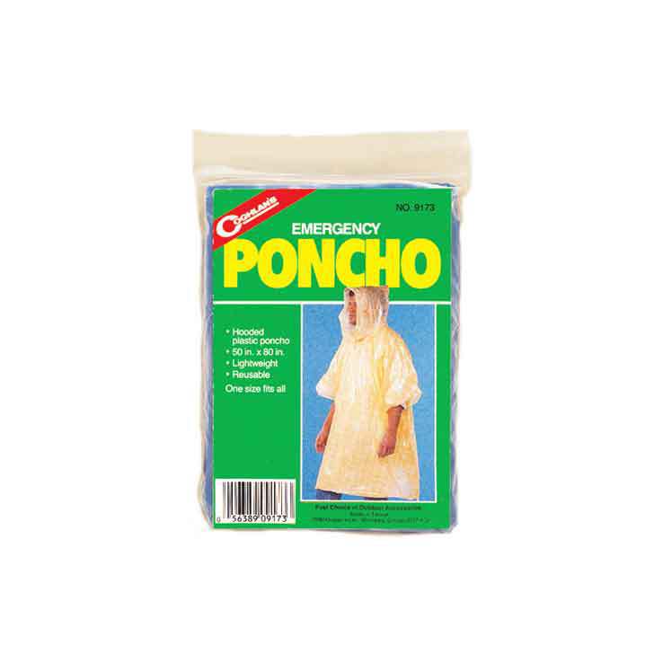 Coghlan's Emergency Poncho - 50in x 80in - Assorted One Size Fits Most Coghlan's Emergency Poncho - 50in x 80in - Assorted One Size Fits Most