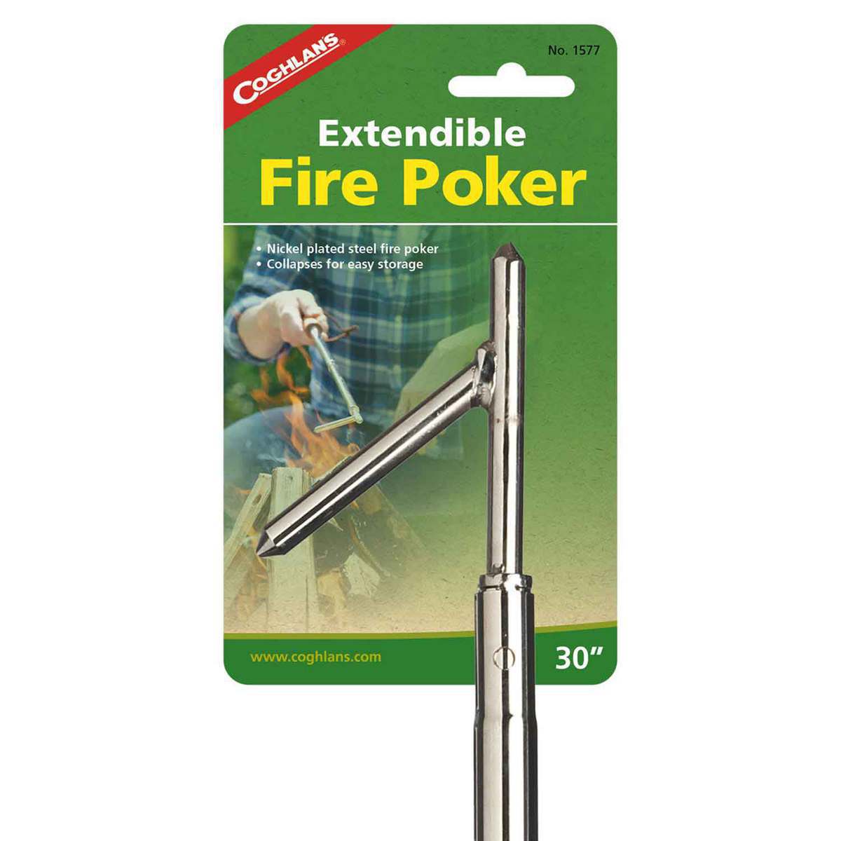 Coghlan's Extendible Fire Poker - Brown Coghlan's Extendible Fire Poker - Brown