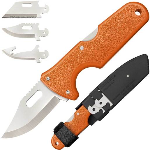 Cold Steel Click N Cut Hunters 2.5inch Knife - Orange
