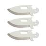 Cold Steel Knives Click-N-Cut 2.5 inch Replacement Blades - 3  Pack - Grey