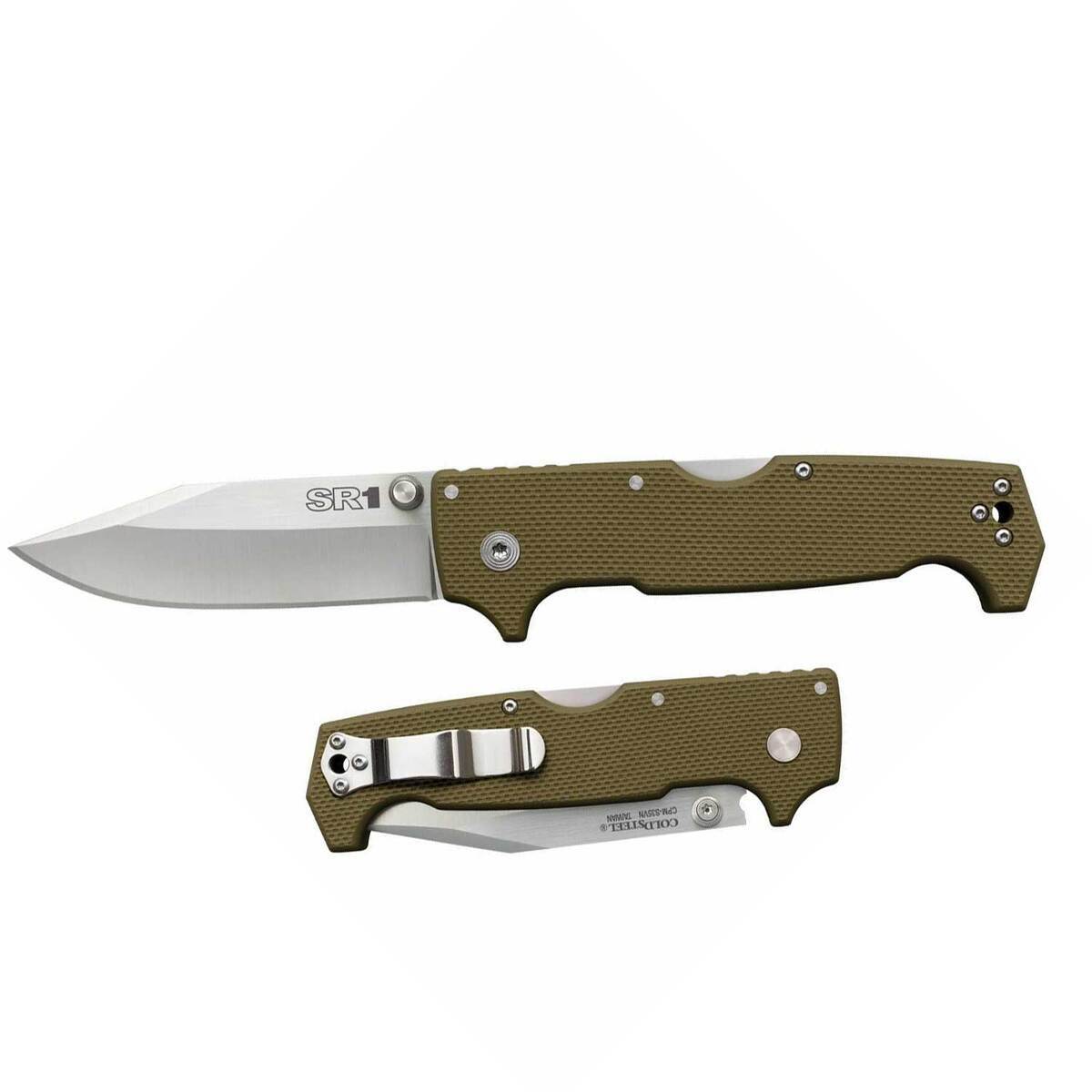 Cold Steel Knives SR1 4 inch Folding Knife - OD Green Cold Steel Knives SR1 4 inch Folding Knife - OD Green