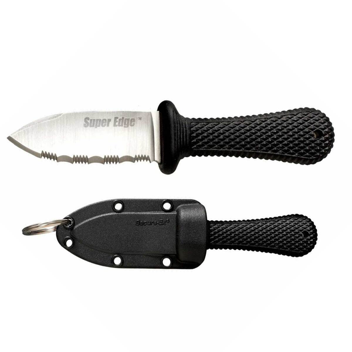 Cold Steel Knives Super Edge 2 inch Fixed Blade Knife - Black Cold Steel Knives Super Edge 2 inch Fixed Blade Knife - Black