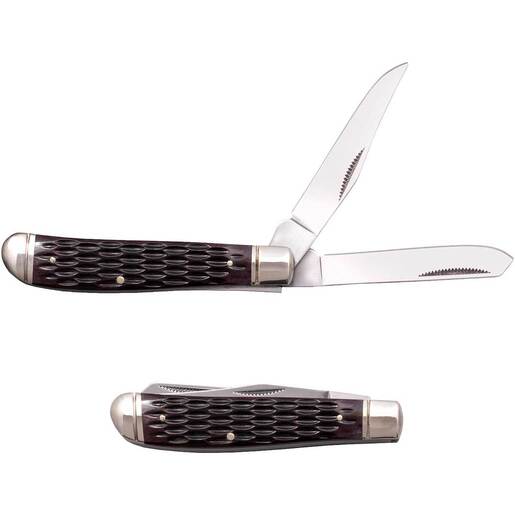 Cold Steel Mini Trapper 2.7in Folding Knife - Jigged Bone