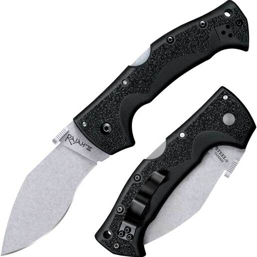 Cold Steel Rajah III 3.5inch Folding Knife - Black