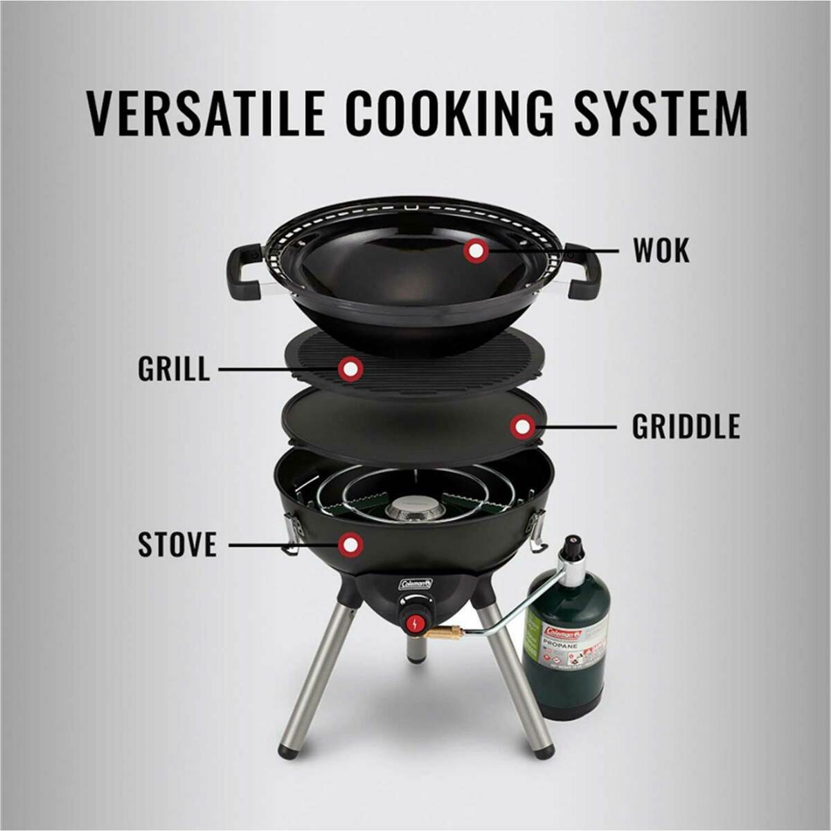Coleman 4-in-1 Portable Propane Gas Cooking System Coleman 4-in-1 Portable Propane Gas Cooking System