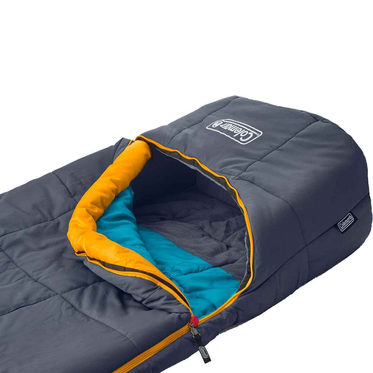 Coleman Big Bay Big & Tall 20 Degree Long Semi Rectangular Sleeping Bag - Blunt - Blunt Long Coleman Big Bay Big & Tall 20 Degree Long Semi Rectangular Sleeping Bag - Blunt - Blunt Long