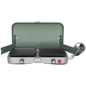 Coleman Cascade 3-in-1 Camping Stove 2 Burner Stove - Green
