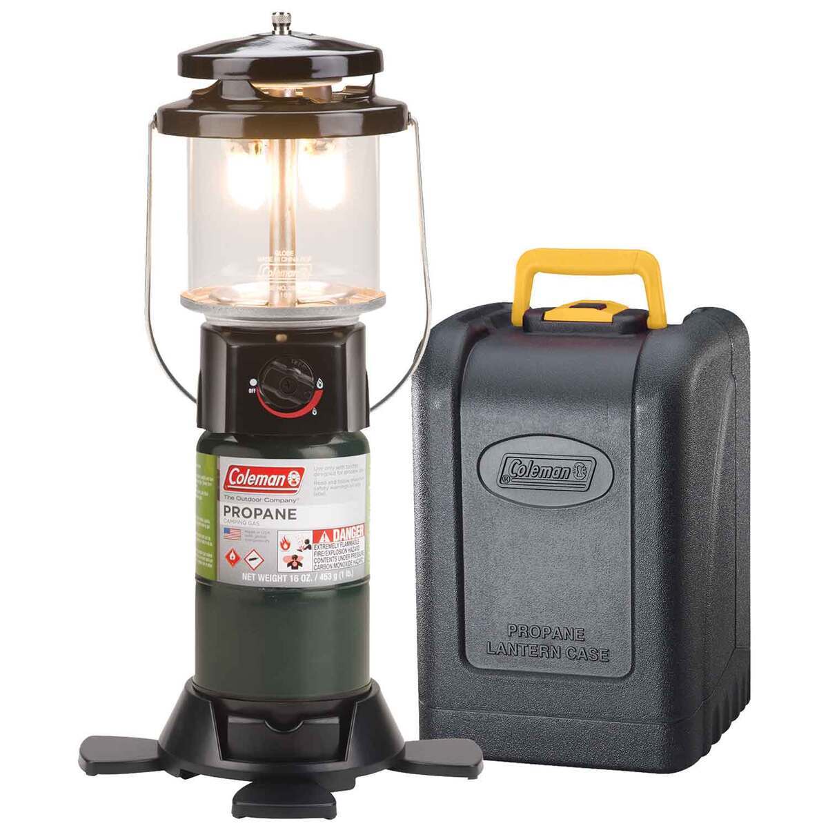Coleman Deluxe Propane Lantern with Case - Green - Green Coleman Deluxe Propane Lantern with Case - Green - Green