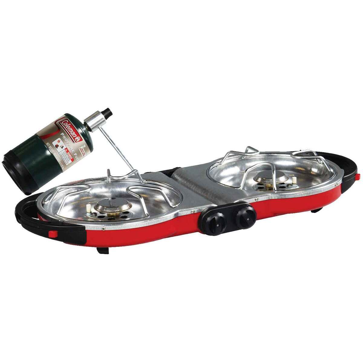 Coleman Fold N Go Propane Stove 2 Burner Stove - Red - Red Coleman Fold N Go Propane Stove 2 Burner Stove - Red - Red