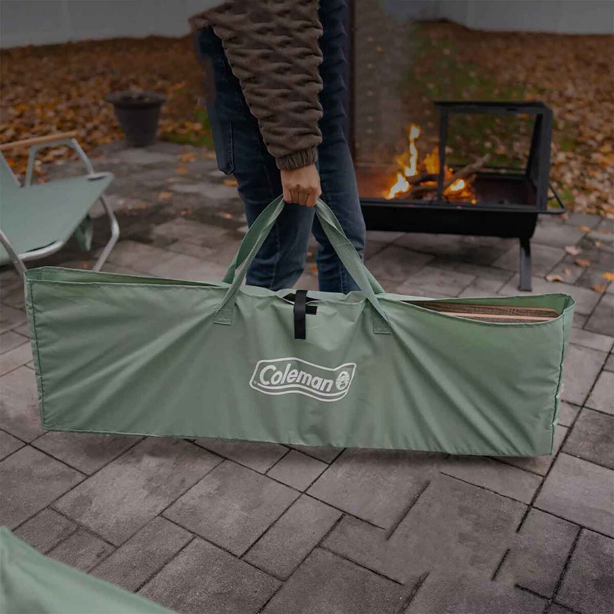 Coleman Living Collection Folding Table - Brown Coleman Living Collection Folding Table - Brown