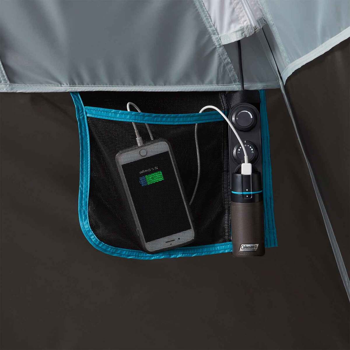 Coleman OneSource Rechargeable Camping Tent with Airflow System and LED Lighting Coleman OneSource Rechargeable Camping Tent with Airflow System and LED Lighting