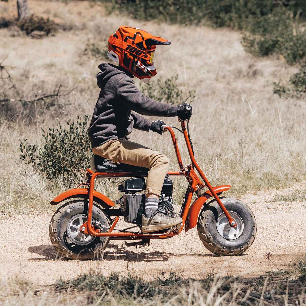 Coleman Powersports CT100U Mini Bike - Red - Red Coleman Powersports CT100U Mini Bike - Red - Red
