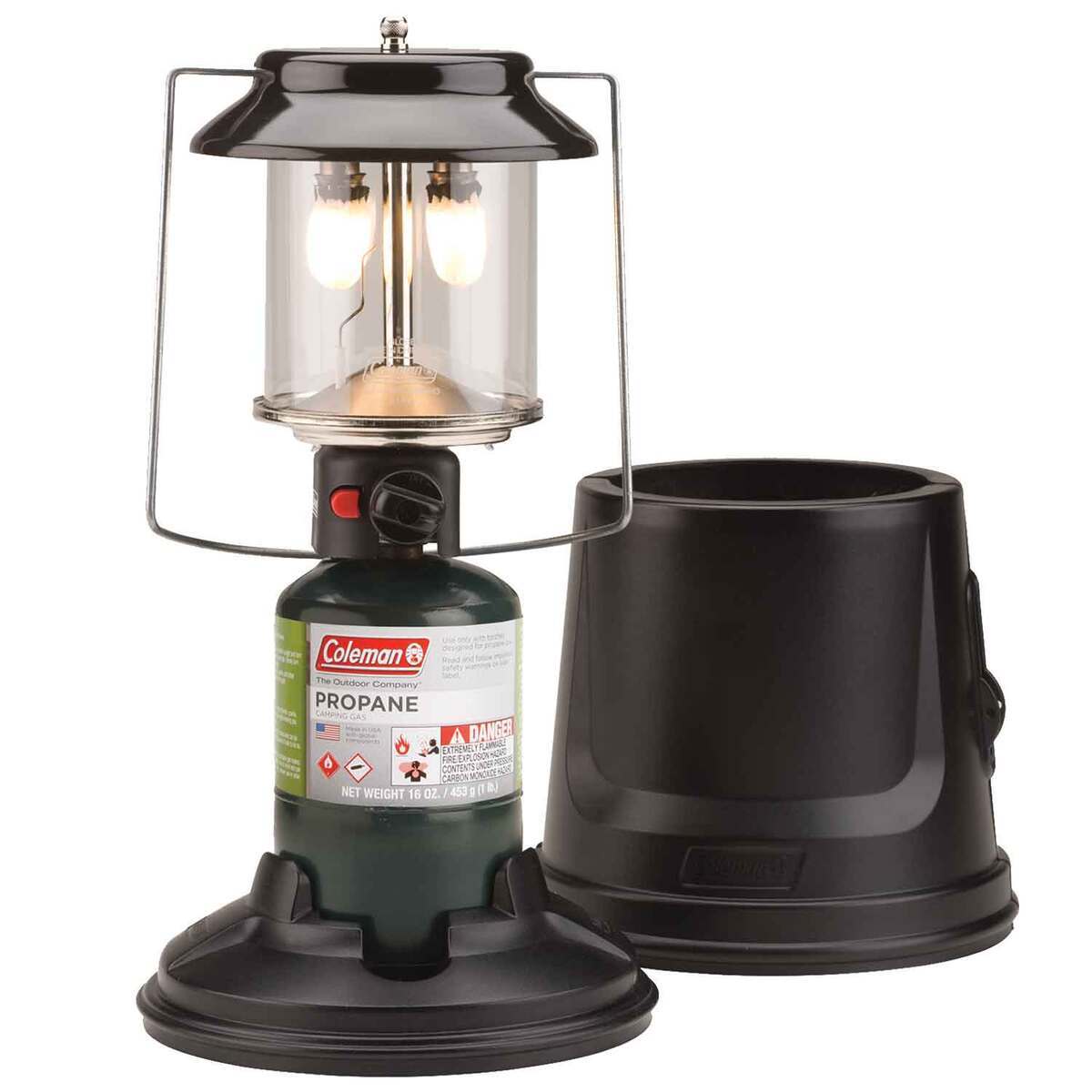 Coleman QuickPack 2-Mantle Propane Lantern - Green - Green Coleman QuickPack 2-Mantle Propane Lantern - Green - Green