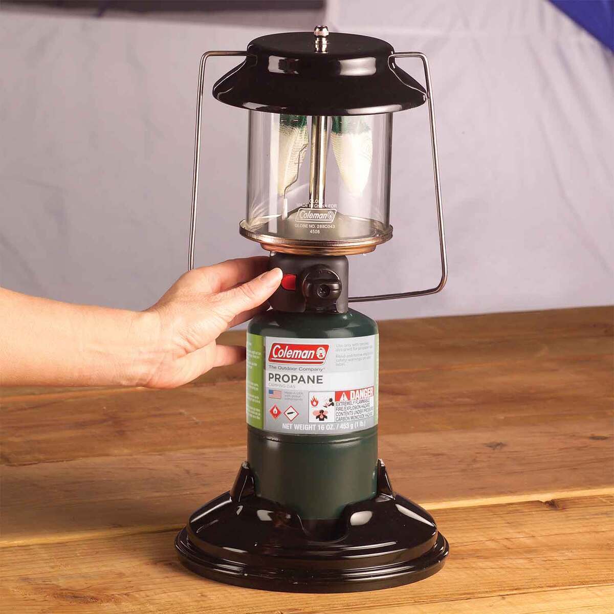 Coleman QuickPack 2-Mantle Propane Lantern - Green - Green Coleman QuickPack 2-Mantle Propane Lantern - Green - Green
