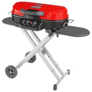 Coleman RoadTrip 285 Portable Stand-Up Propane 3 Burner Grill - Red
